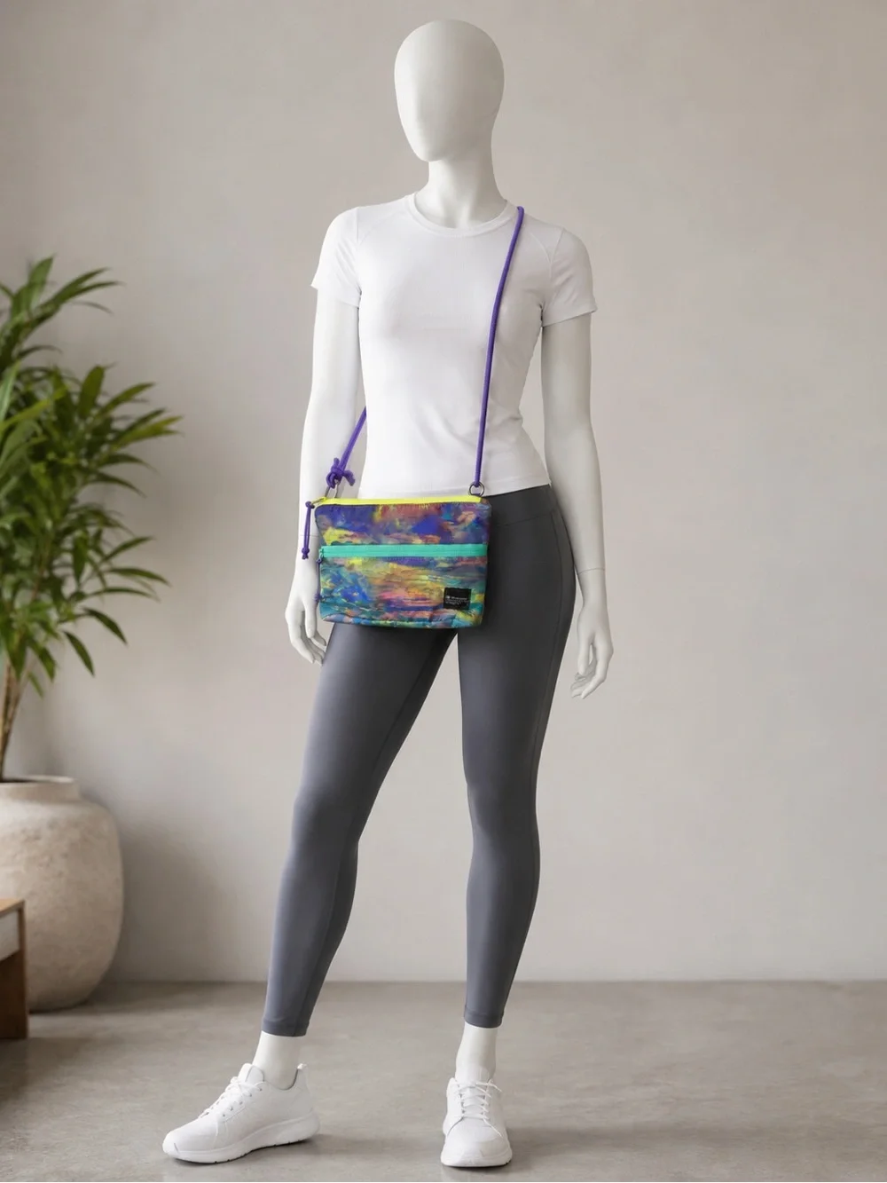 Lululemon Patch Logo Crossbody Purse ~ Altered Nature Multi (watercolor)